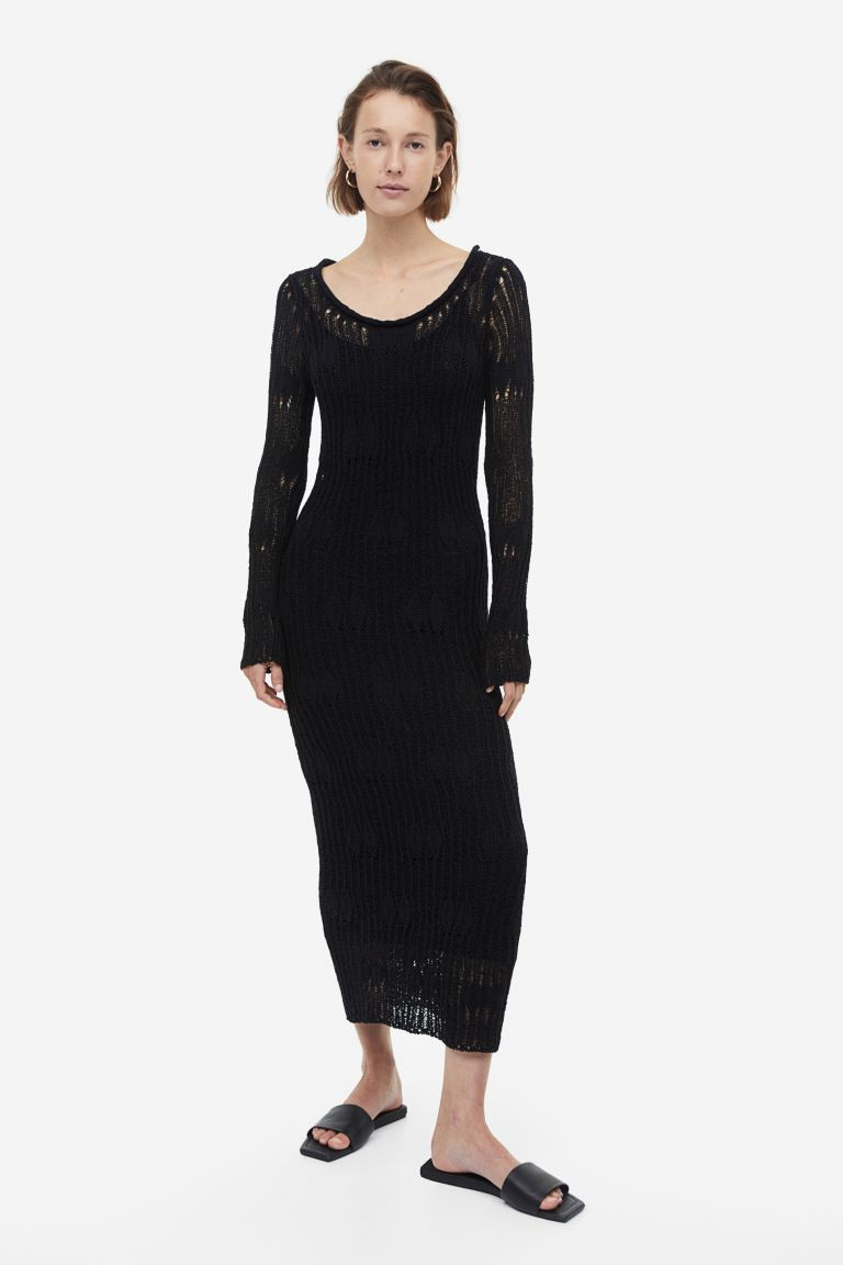 Loose-knit silk-blend dress | H&M (UK, MY, IN, SG, PH, TW, HK)