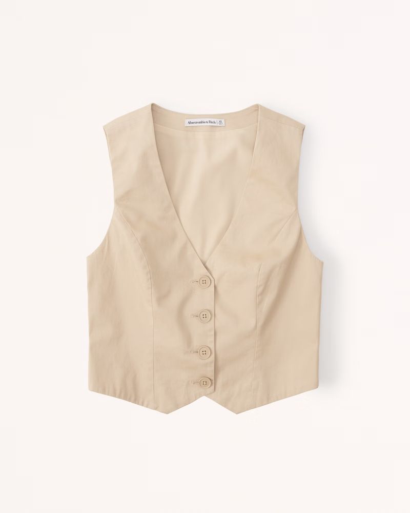 Tailored Vest Set Top | Abercrombie & Fitch (US)