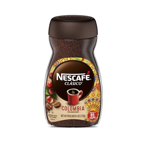 NESCAFÉ CLÁSICO Colombia, Medium Roast Instant Coffee, 6 oz. Jar | Amazon (US)