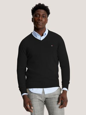 Tommy Hilfiger Men's Essential V-Neck Sweater Dark Sable - XXXL | Tommy Hilfiger (US)