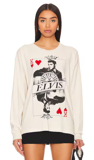 Sun Records x Elvis King Of Hearts Tee in Dirty White | Revolve Clothing (Global)