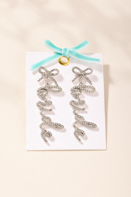 Bride Pavé Chandelier Earrings | Francesca's