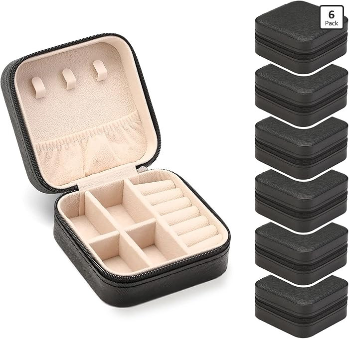 ZPROW Travel Jewelry Case, Mini Portable Jewelry Travel Boxes, Small Jewelry Organizer for Rings,... | Amazon (US)