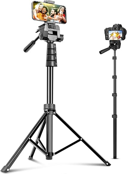 Aureday 67” Phone Tripod, Detachable and Extendable Selfie Stick Tripod for iPhone/Android Smar... | Amazon (US)