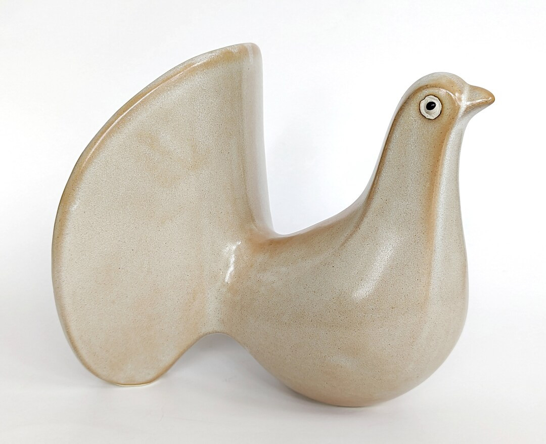 Vintage Minimalist Abstract Style Pottery Bird Figurine - Etsy | Etsy (US)