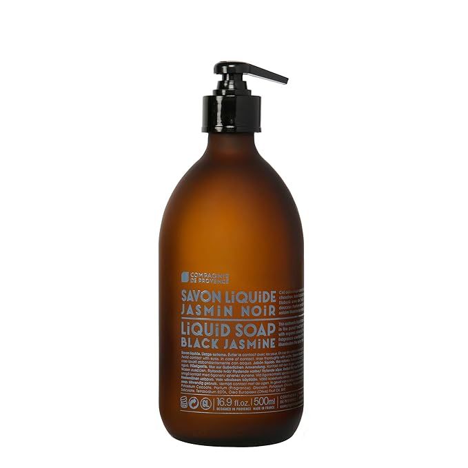 Compagnie de Provence Liquid Marseille Soap Black Jasmine 16.7 Fl Oz Glass Bottle | Amazon (US)