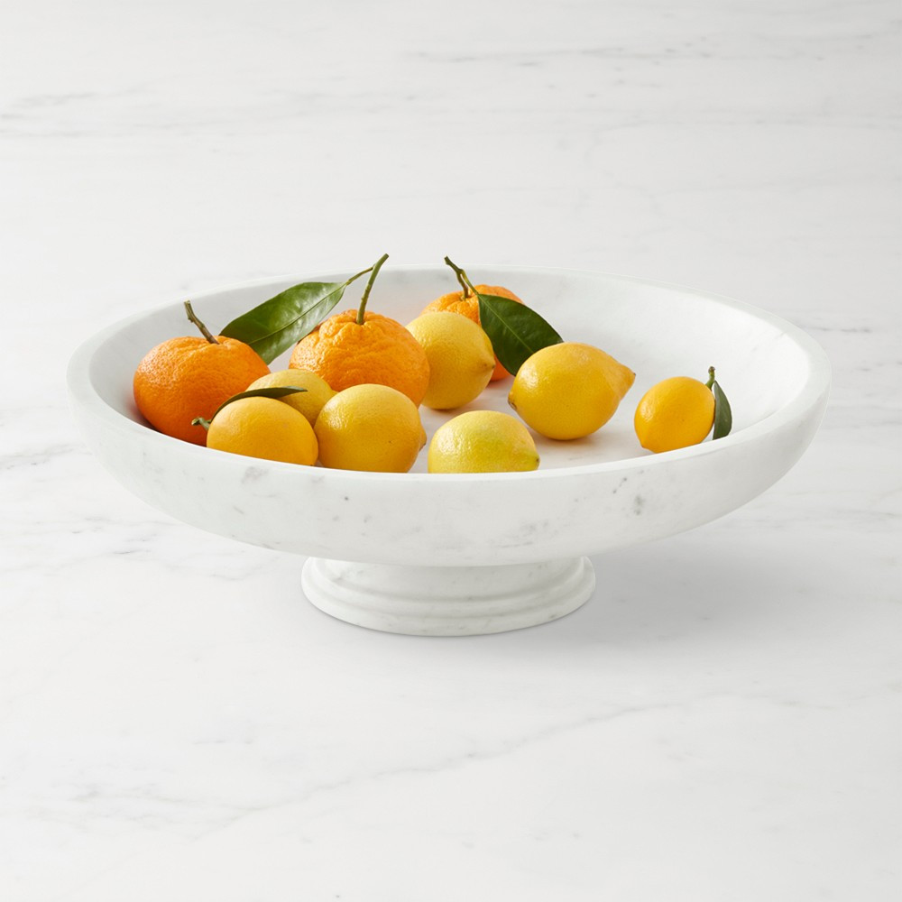 Williams Sonoma Marble Footed Fruit Bowl | Williams-Sonoma