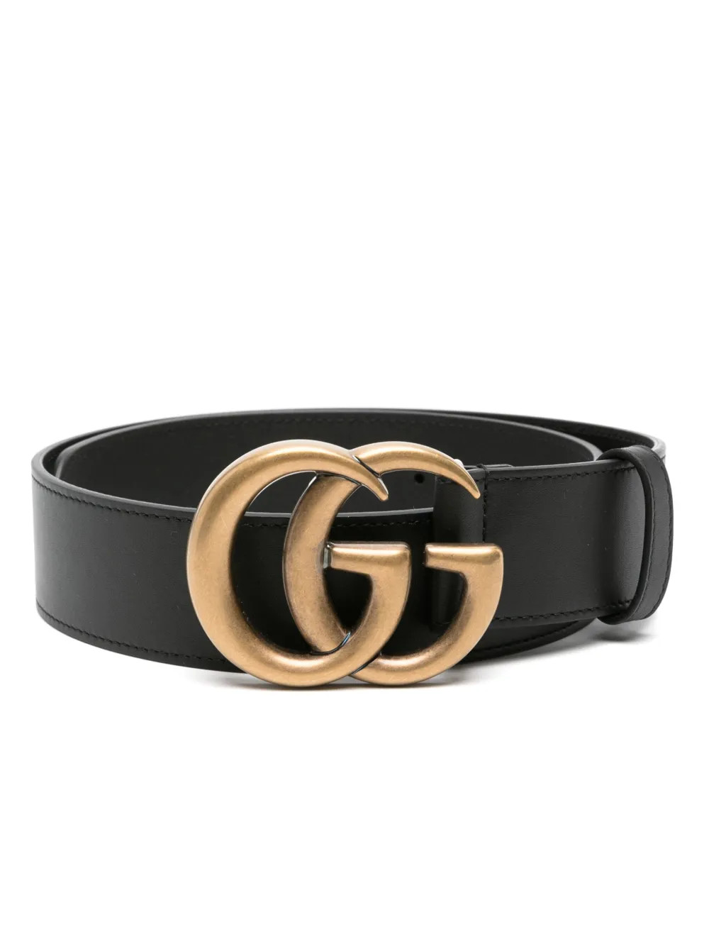 Gucci Cinturón Con Motivo Double G | Negro | FARFETCH | Farfetch Global