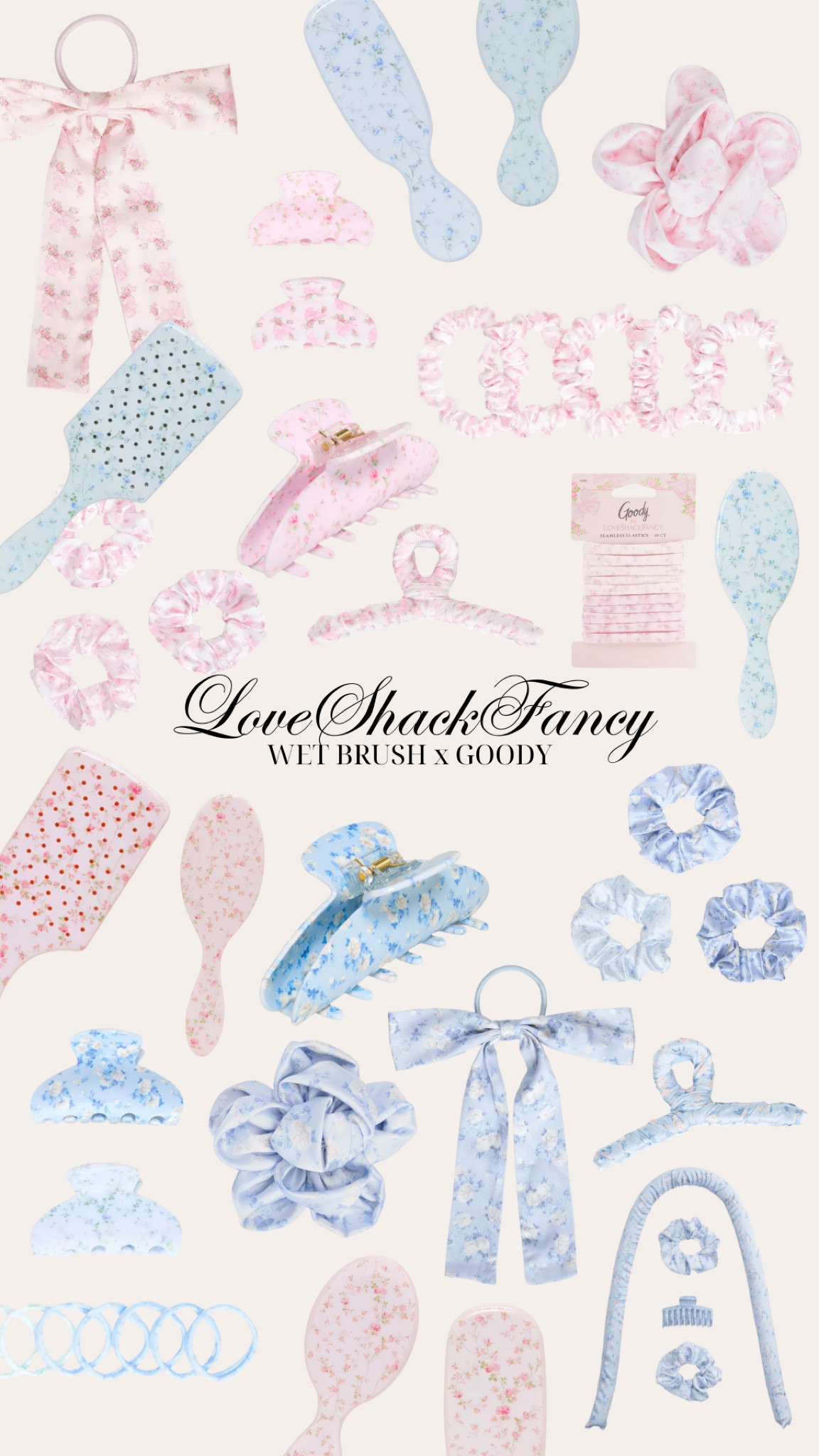 LSF x Wet Brush x Goody! 🩵🎀 Hair brush, claw clip, under $10, scrunchies, pink and blue, floral, hair ties 

#LTKActive #LTKSeasonal #LTKWatchNow