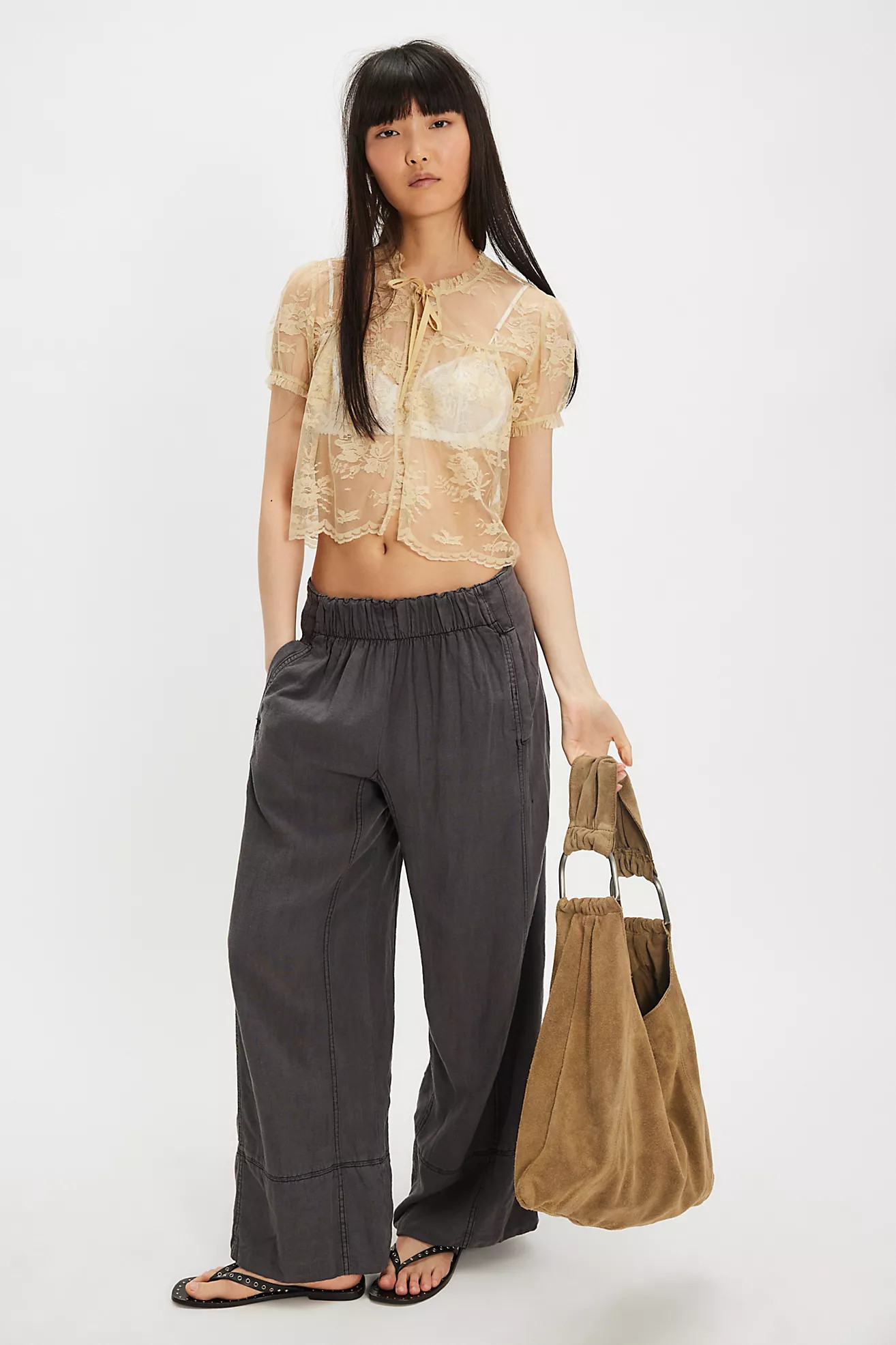 Day's End Linen Pull-On Pants | Free People (Global - UK&FR Excluded)