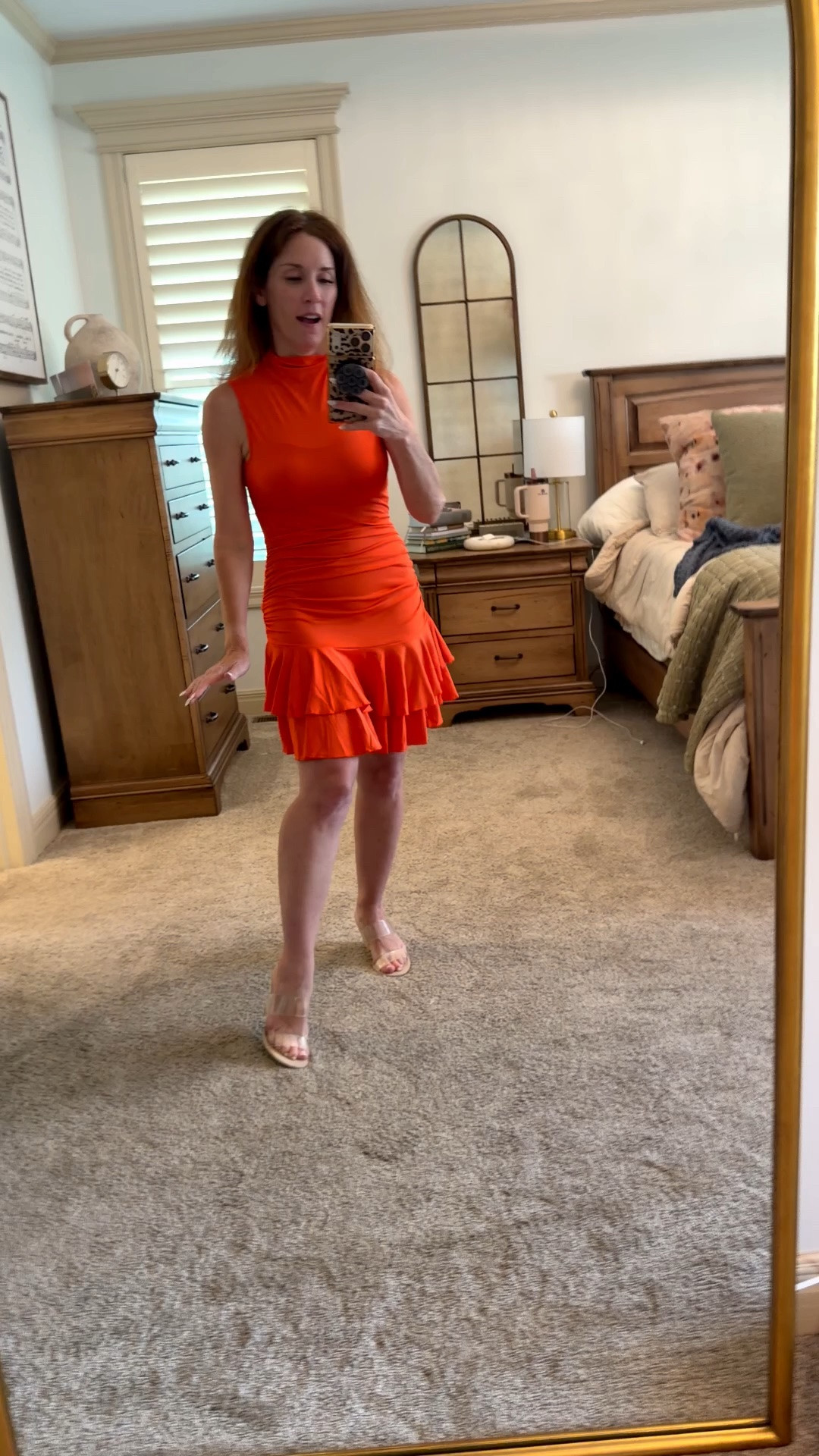 A bold color has a way of making you stand a little taller. ❤️

This ruffle dress is one of those pieces that does all the work for you. It’s flattering, comfortable, and perfect for everything from a date night to a wedding, holiday party, or special event.

Sometimes all you need is one statement piece, a great pair of heels, and you’re ready to go.

I’ve linked this look in my LTK if you’d like to shop it! 🤍

Now I have to know…
❤️ Would you wear red?
✨ All the time
💕 For special occasions
🙈 I usually stick to neutrals

Tell me in the comments! 👇

#LTKStyle #LTKFinds #RedDress #DateNightStyle #WeddingGuestDress #PetiteFashion #SummerStyle #ClassicStyle #OOTD #EffortlessFashion

#LTKootd #LTKOver40 #LTKPetite