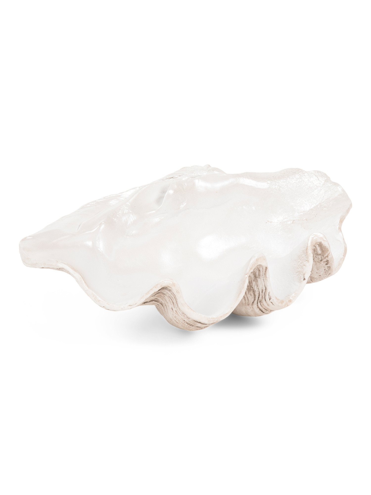 25in Pearlized Clam Shell Decorative Bowl | TJ Maxx