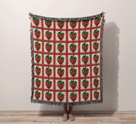 The most incredible strawberry blanket! Strawberry lover hoodie, blankets, decor Etsy find 

#LTKhome #LTKfindsunder50