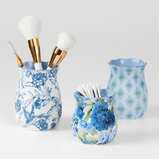 Sanderson Ceramic Vanity Cups, Set of 3 | Mark and Graham