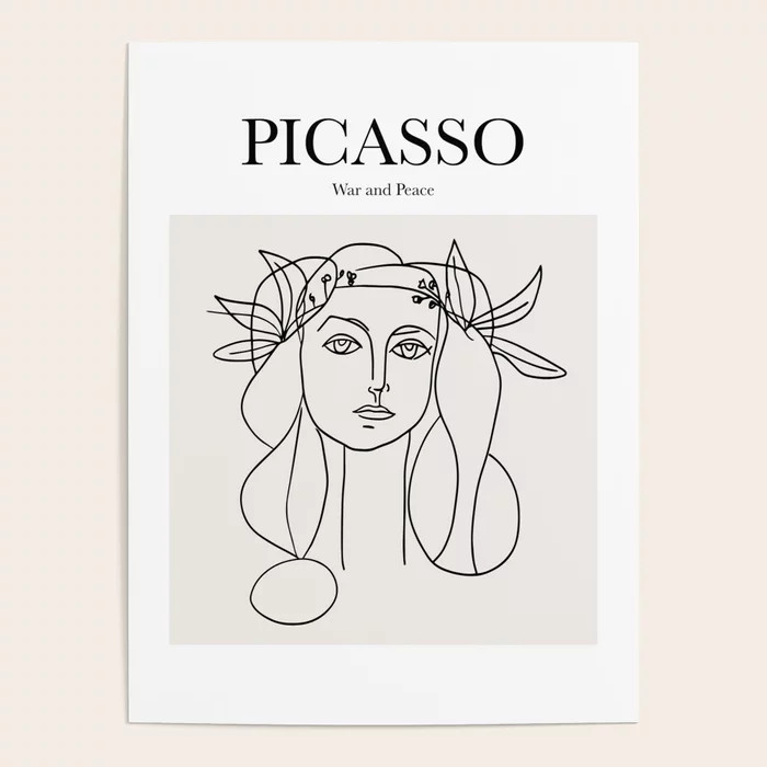 Picasso - War and Peace Poster | Society6