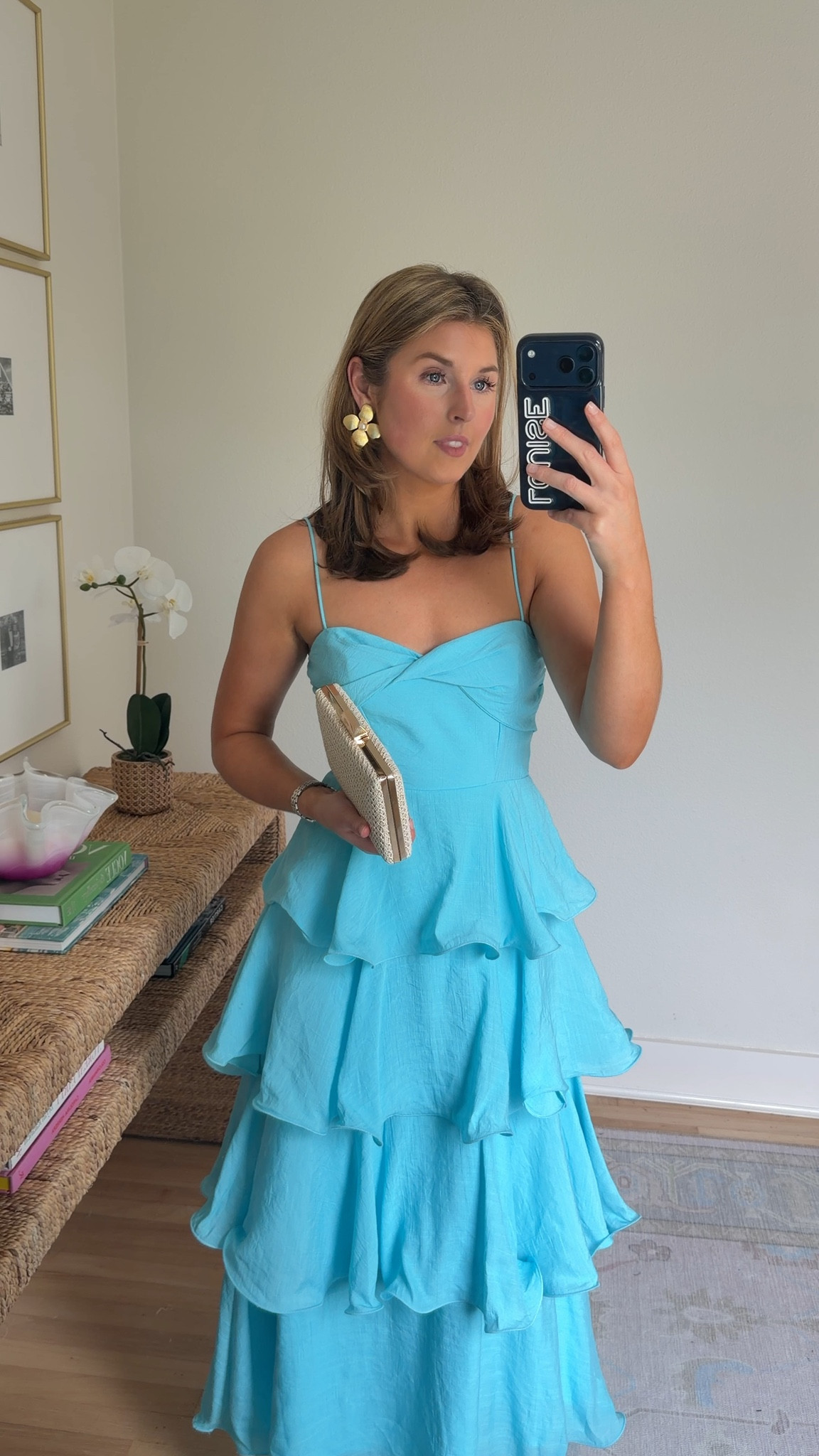 Semi formal or cocktail wedding guest look! Wearing a S 