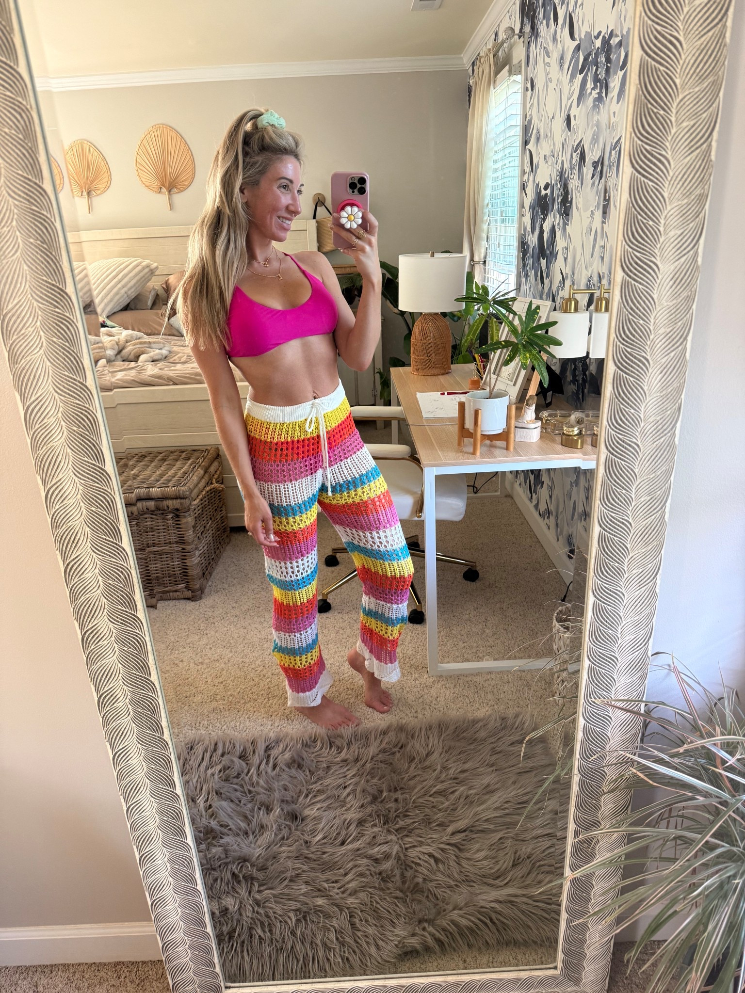 Took the afternoon to disconnect. Clean my room and went through and made lots of donation baskets. Loving these super cute rainbow cover-up pants. So fun for the summer!

#LTKSwim #LTKPetite #LTKActive