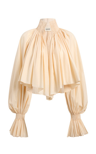 Durer Pleated Cotton-Canvas Blouse | Moda Operandi (Global)