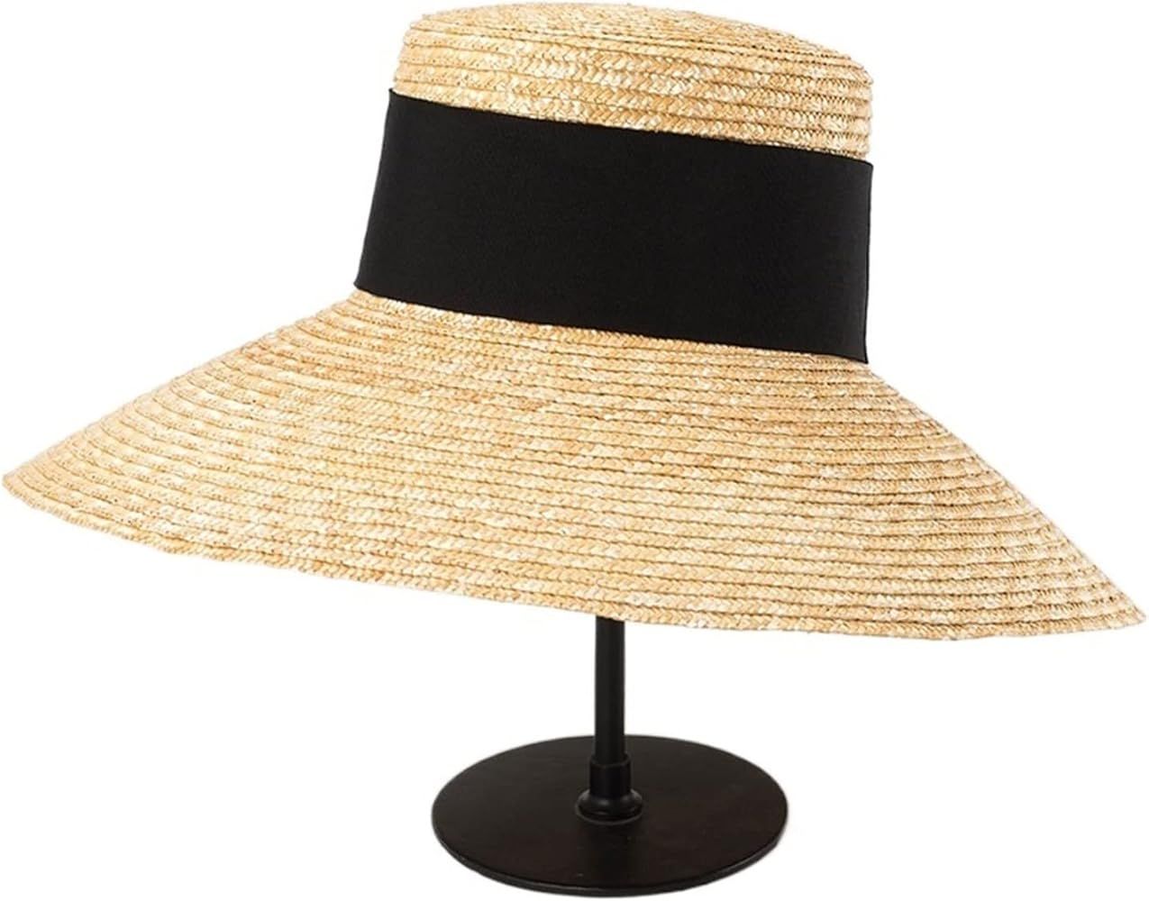 SISSIM New Wide Brim Beach Hats with Neck Tie for Women Large Protection Sun Hats Summer Big Brim... | Amazon (US)