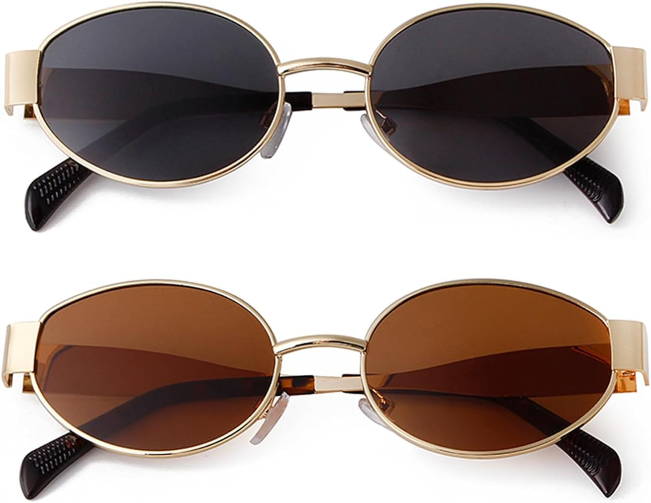 VIA LEECA Retro Sunglasses for Women Men, 90s UV400 Protection Sun Glasses Classic Shades | Amazon (US)