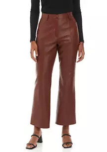 Women's Faux Leather Ankle Pants | Belk