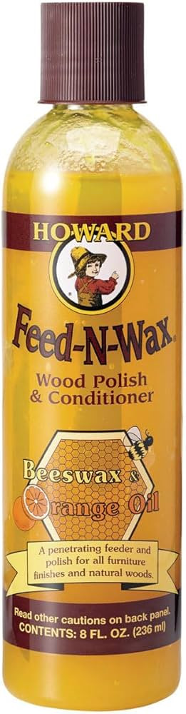 Amazon.com: Howard Products Feed-N-Wax Wood Polish & Conditioner, 8 oz, Orange : Health & Househo... | Amazon (US)