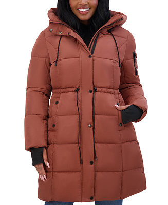 Steve Madden Juniors' Hooded Puffer Anorak Coat, Created for Macy's - Macy's | Macy's