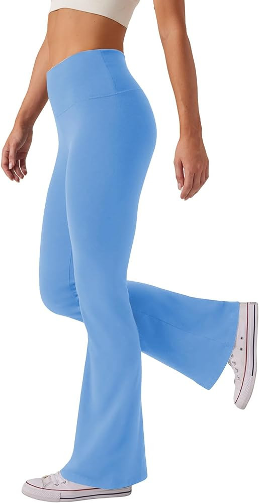 Women's High Waist Bootcut Yoga Pants Tummy Control Workout Flare Leggings | Amazon (US)