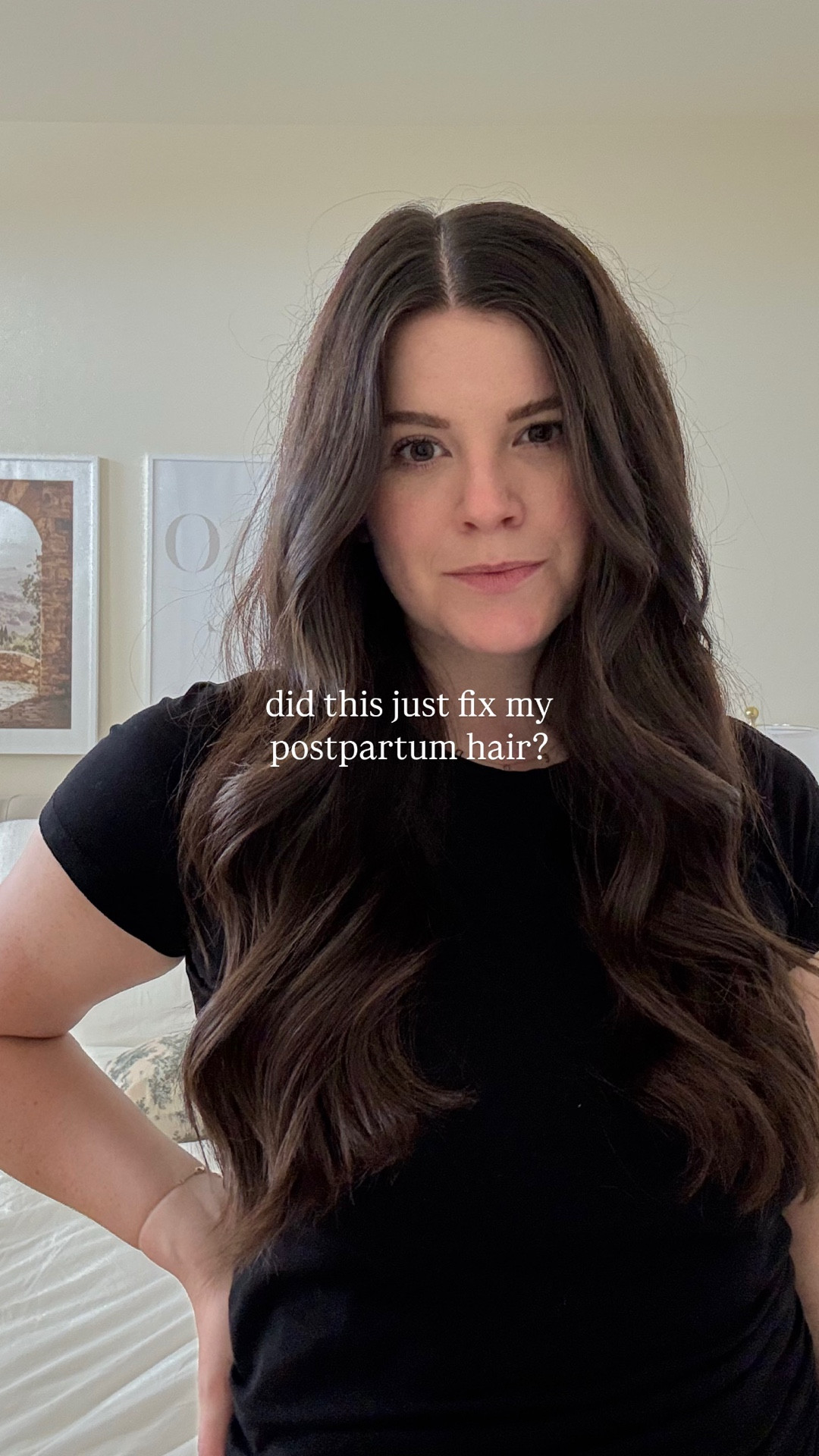 5 minutes in the shower ➡️ glossy hair. Postpartum hair, hair care, living proof, hair gloss, high shine, shiny hair 

#LTKBeauty #LTKBump