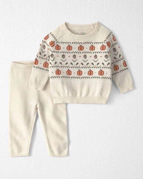 Baby 2-Piece Organic Cotton Sweater Knit Top & Pant Set - Little Planet | Carter's | Carter's Inc