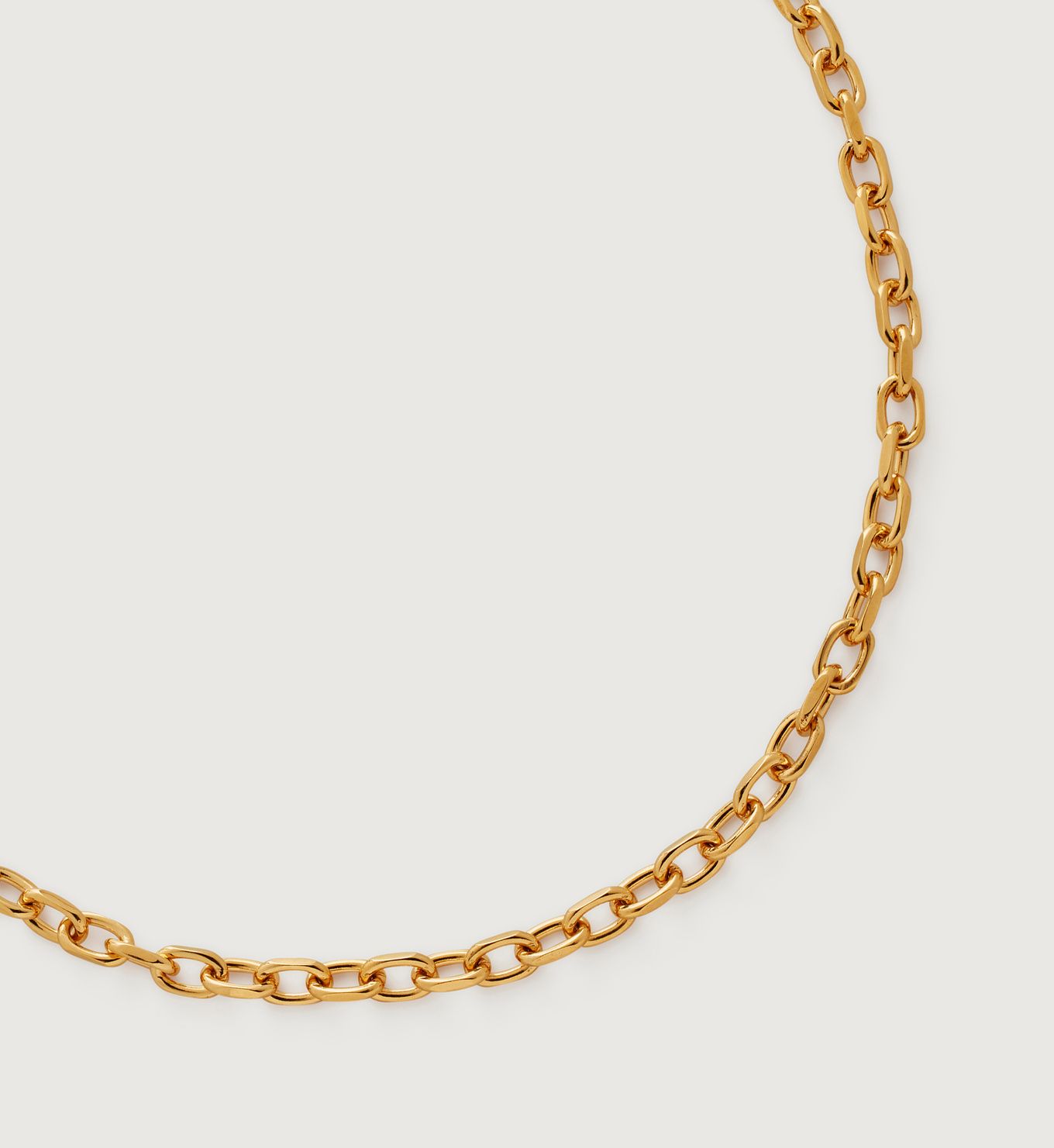 Alta Capture Mini Link Necklace Adjustable 48cm/19' | Monica Vinader (Global)