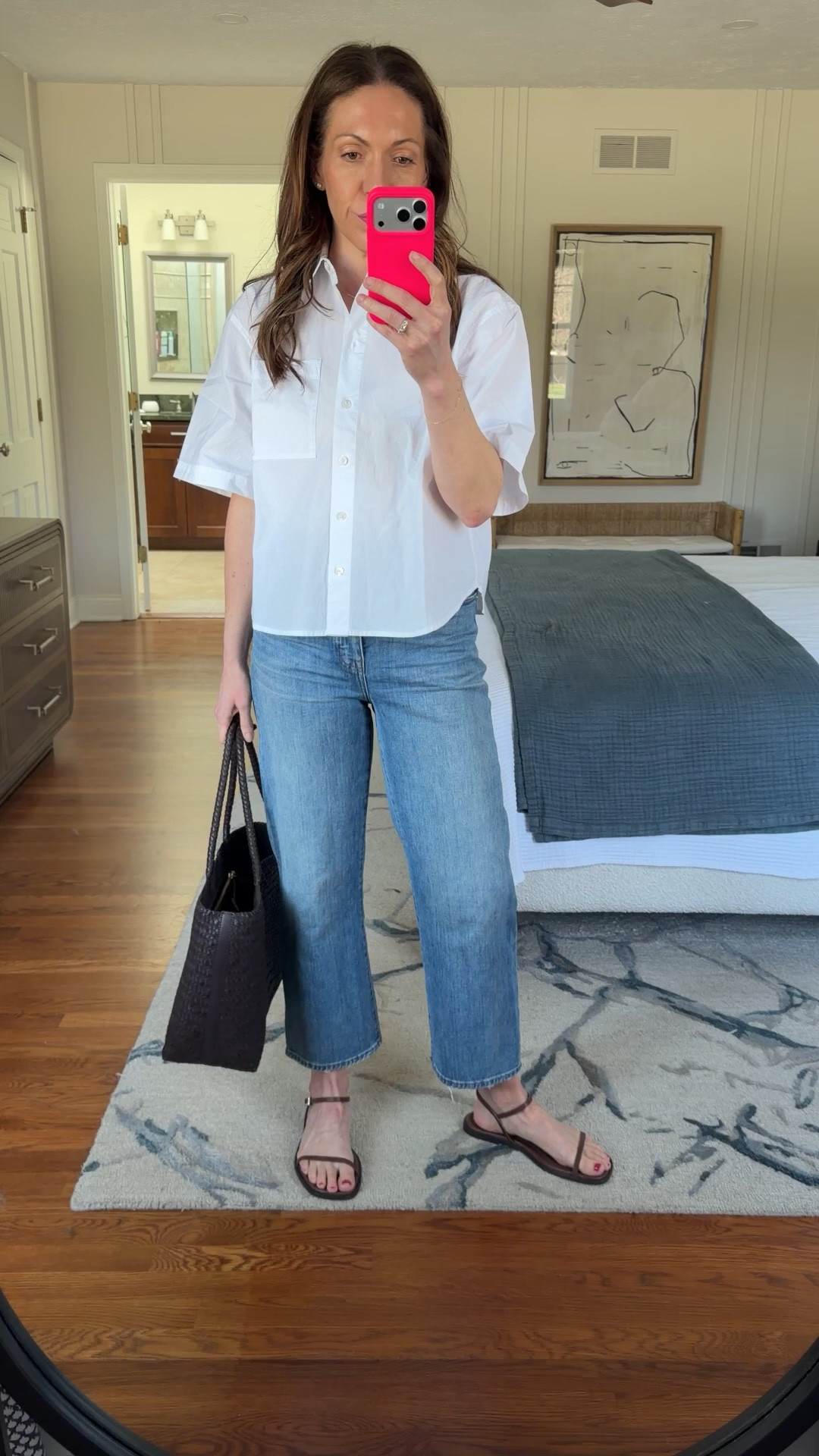 @Madewell short sleeve shirt size medium

@Madewell jeans size 28

#LTKOver40 #LTKmomlife #LTKootd