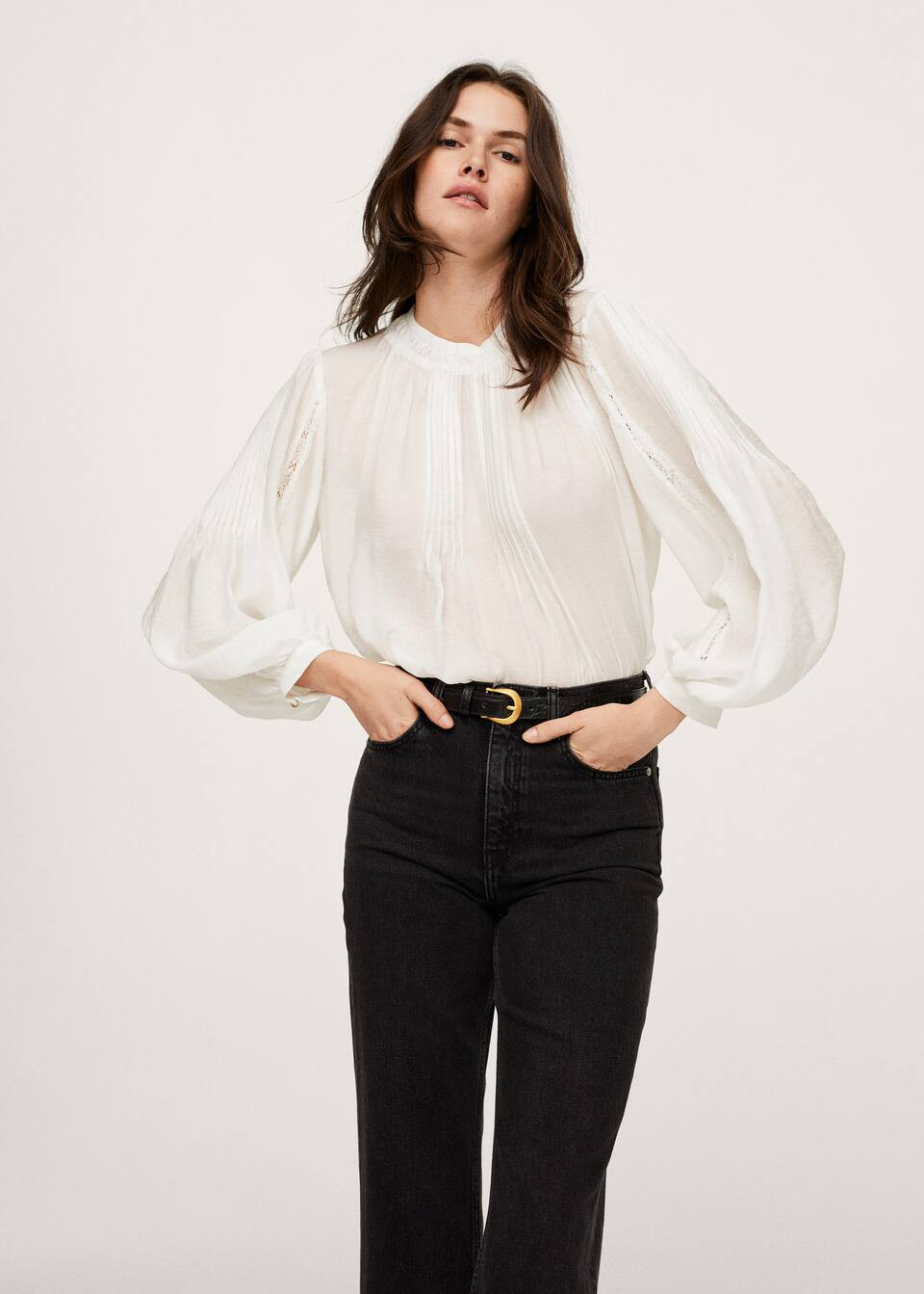Puffed sleeves blouse | MANGO (US)