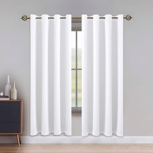 LUSHLEAF Blackout Curtains for Bedroom, Solid Thermal Insulated with Grommet Noise Reduction Wind... | Amazon (US)