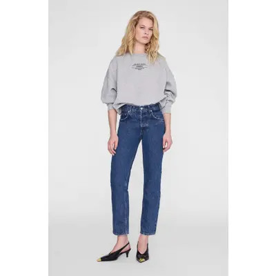 ANINE BING Miles Sweatshirt Studio in Heather Grey at Nordstrom, Size Small | Nordstrom