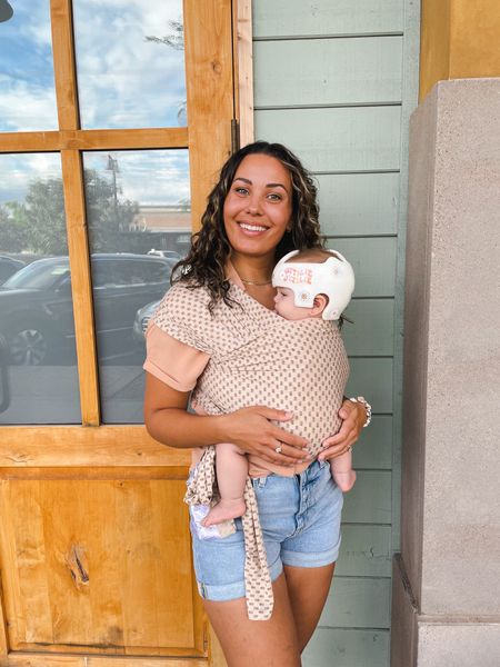 My FAVORITE baby wrap brand! So soft and breathable 🤎 Ottie is 6 months in this picture for reference! newborn carrier // baby shower gift // baby carrier // baby wrapping // baby essentials 

#LTKbaby #LTKbump #LTKstyletip