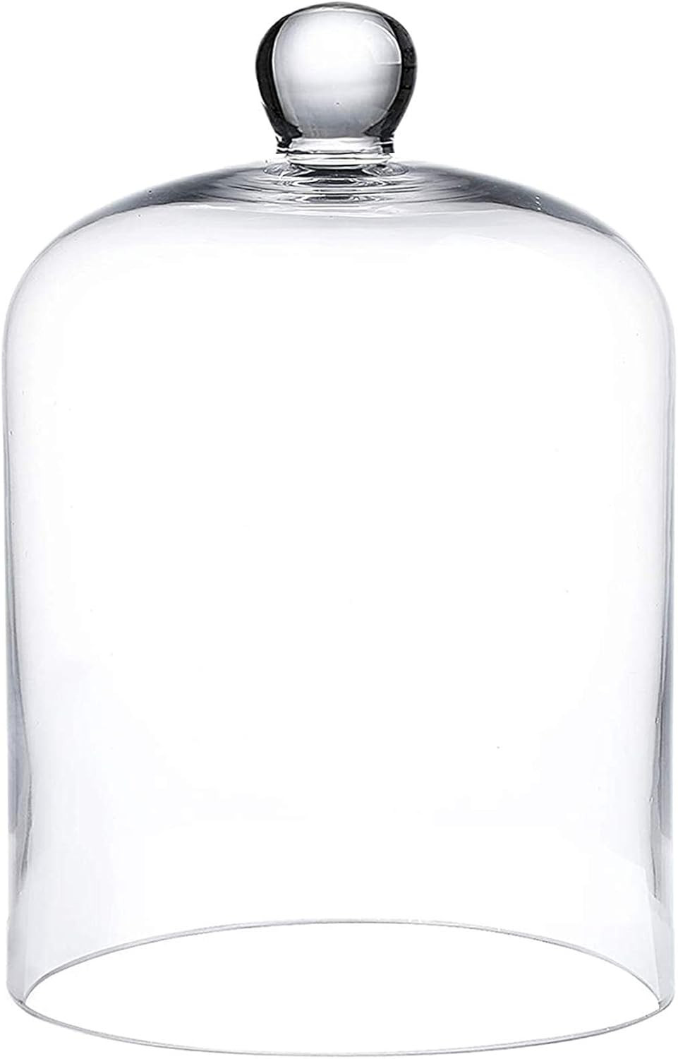 LTLYLGEGE 4.72"X8.46"H Inches Thickened Glass Display Dome Cloche for candle cover, Candle Dome, Display Bell Jar with Top Handle, Clear Glass Dome Cloche for Dispaly | Amazon (US)
