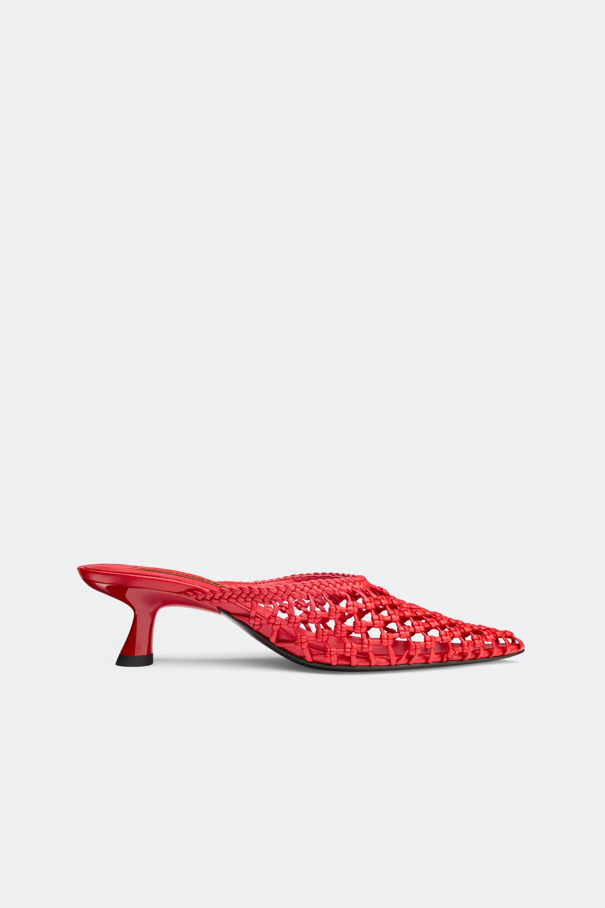 Knotted Gala Mule In Lucky Red | Simon Miller