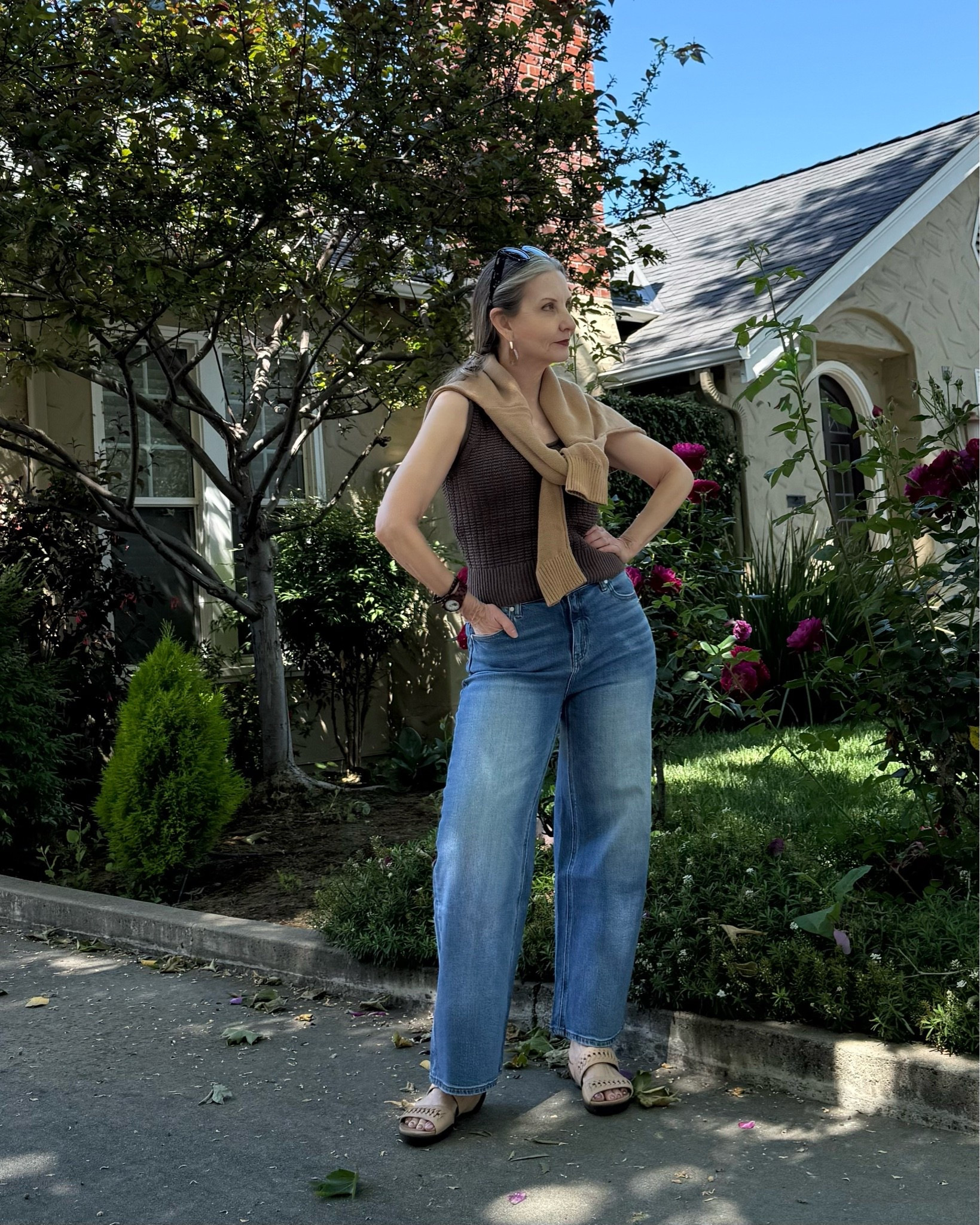 Easy spring look, love these $50 jeans!! True to size.

#LTKootd #LTKOver40 #LTKMidsize