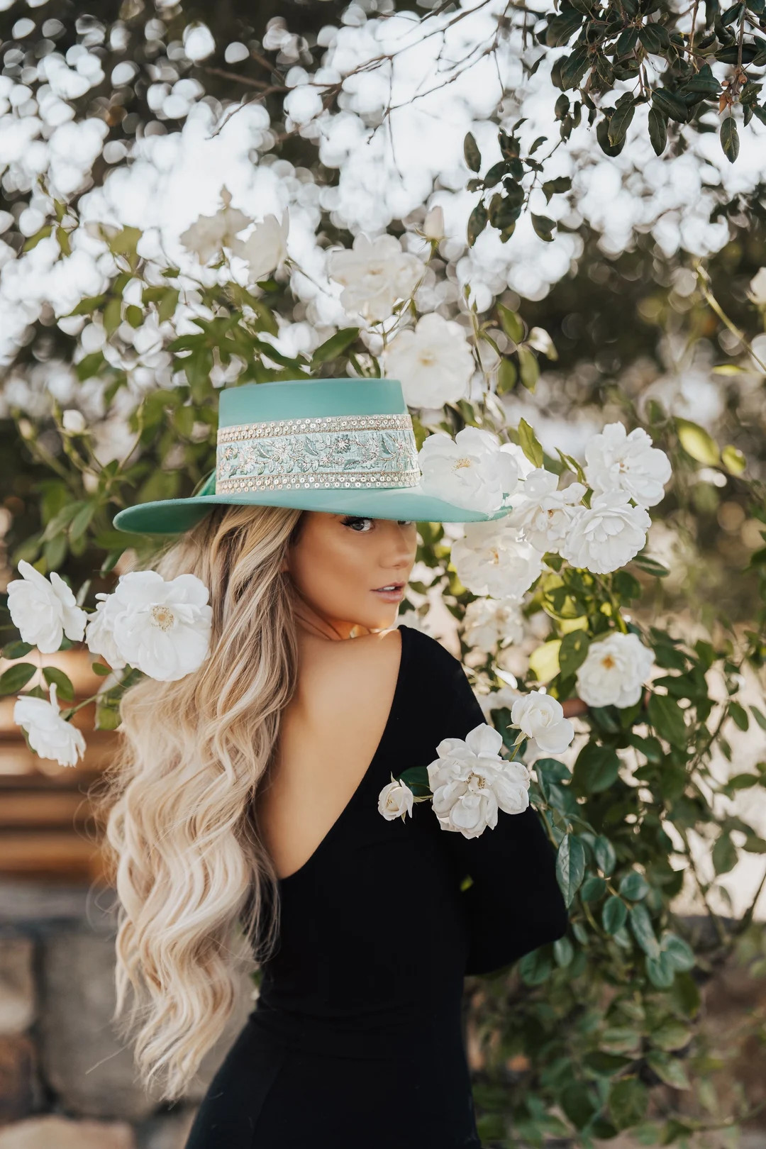 HNR X Stephanie Danielle Boater Hat sausalito in Sea-green - Etsy | Etsy (US)