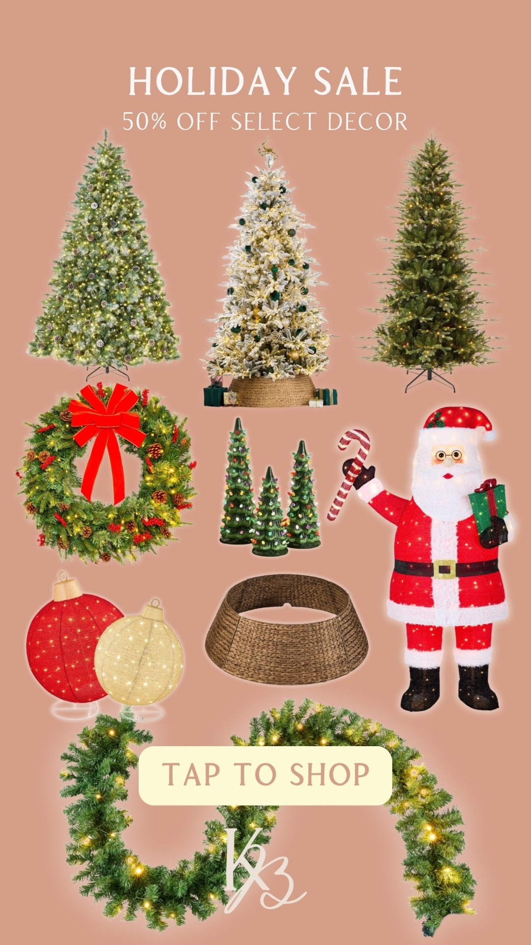 Select Christmas trees and decor are 50% off today only at Target! 
holiday decor, home, festive, outdoor Christmas decor, artificial trees, sale

#LTKSaleAlert #LTKHome #LTKHoliday