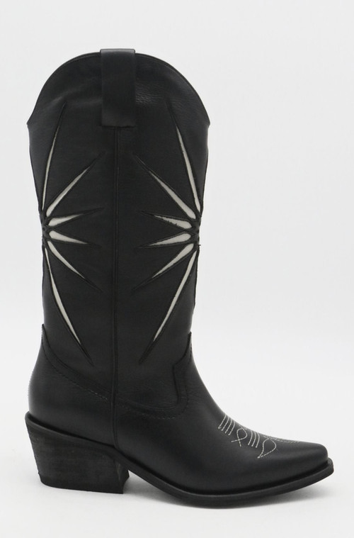 STIVALI NEW YORK Moonrise Cowboy Boots in Black at Nordstrom, Size 9 | Nordstrom