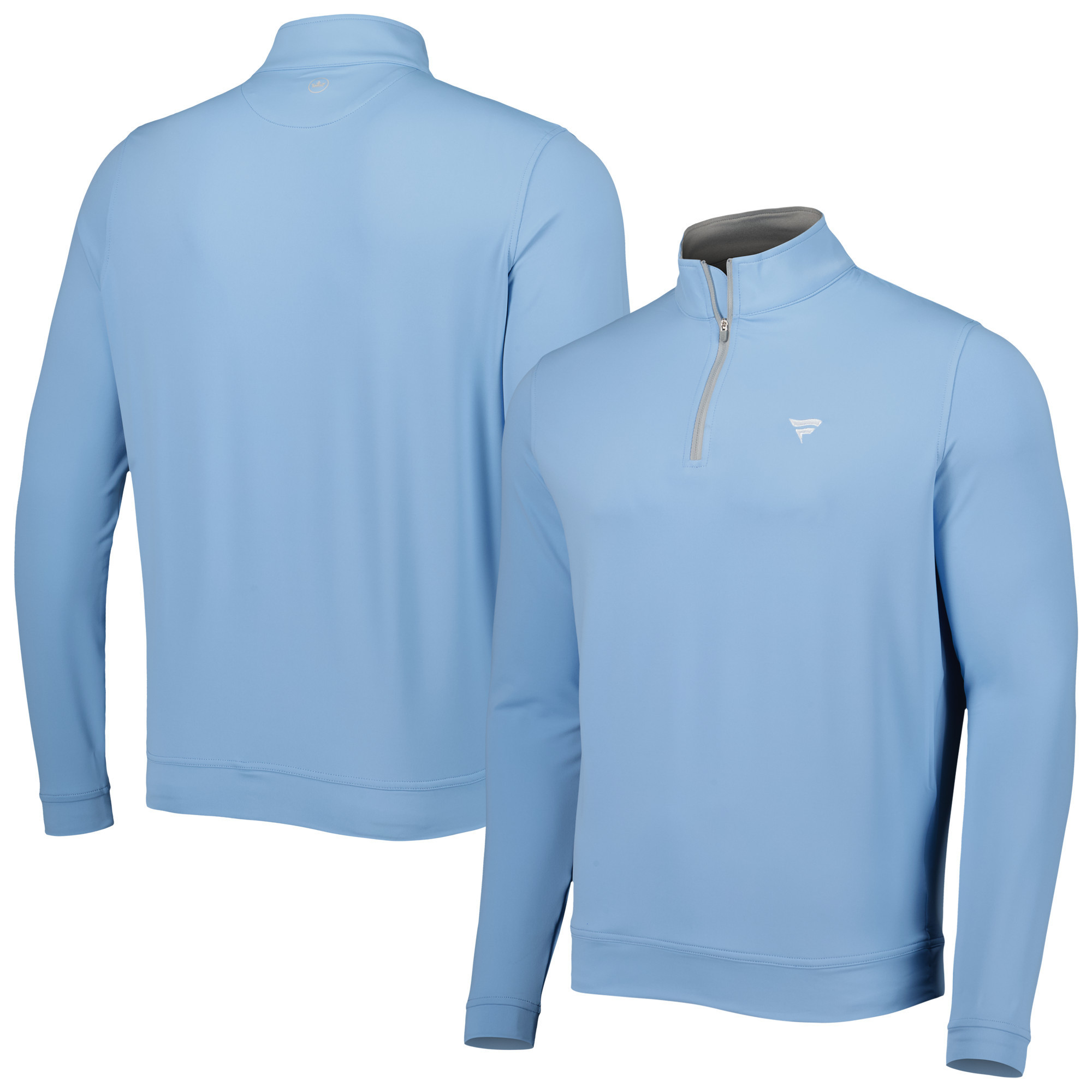 Men's Peter Millar Light Blue Fanatics Corporate Perth Quarter-Zip Top | Fanatics