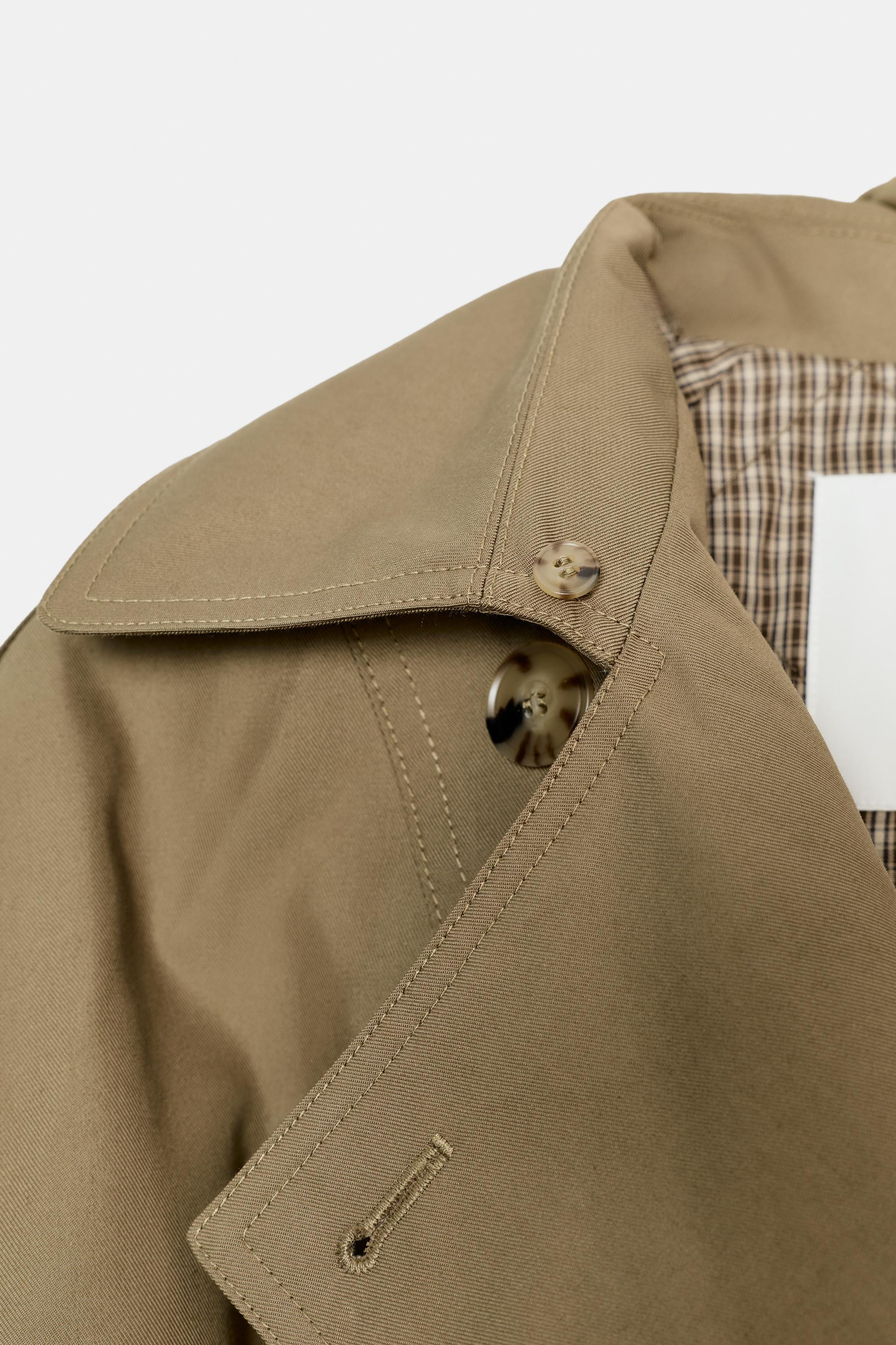 QUILTED FAUX FUR COLLAR TRENCH COAT ZW COLLECTION | Zara US