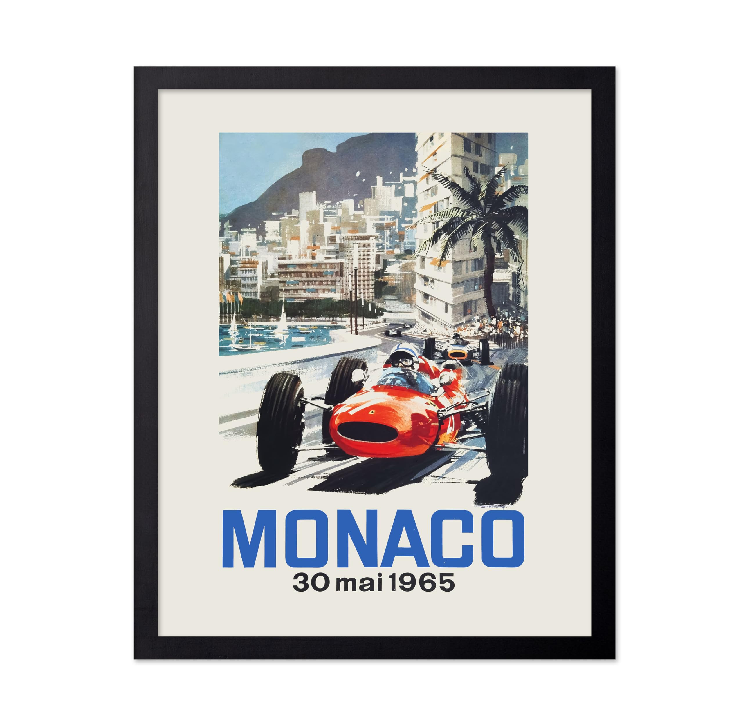 Poster Master Vintage 23rd Monaco Print - Retro Car Racing Poster - Sports Art - Gift for Men, Wo... | Amazon (US)