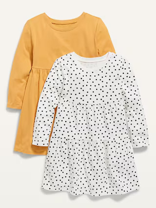 2-Pack Long-Sleeve Dress for Toddler Girls | Old Navy (US)