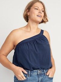 Soft-Woven One-Shoulder Top for Women | Old Navy (US)