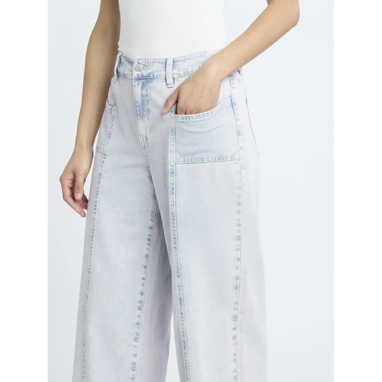 Madden NYC Women's Mid-Rise Loose Fitted Jeans | Walmart (US)