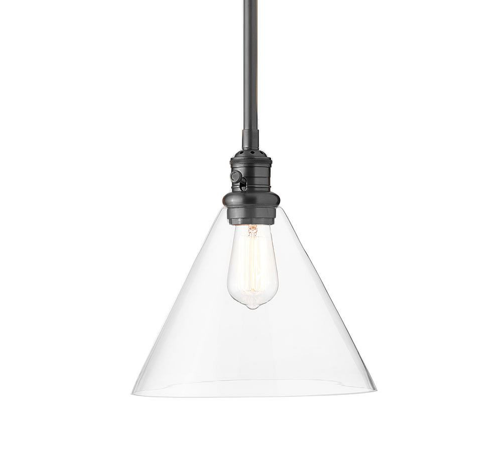 Flared Glass Pole Pendant | Pottery Barn (US)