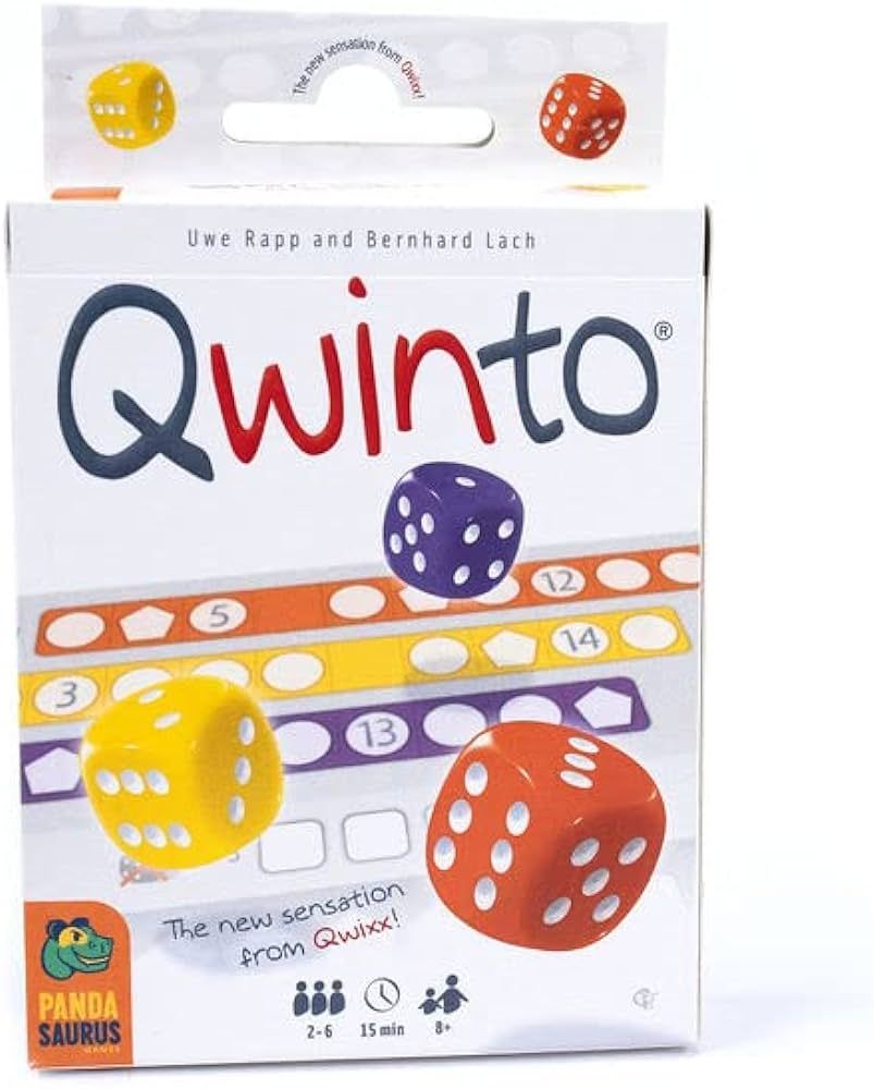 Qwinto Board Game | Fast-Paced Dice Game | Roll and Write Number Game | Pattern Building Game for... | Amazon (US)
